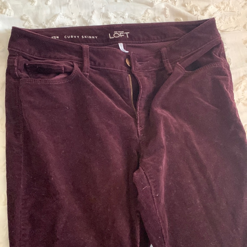 Loft Wine Corduroy Pants